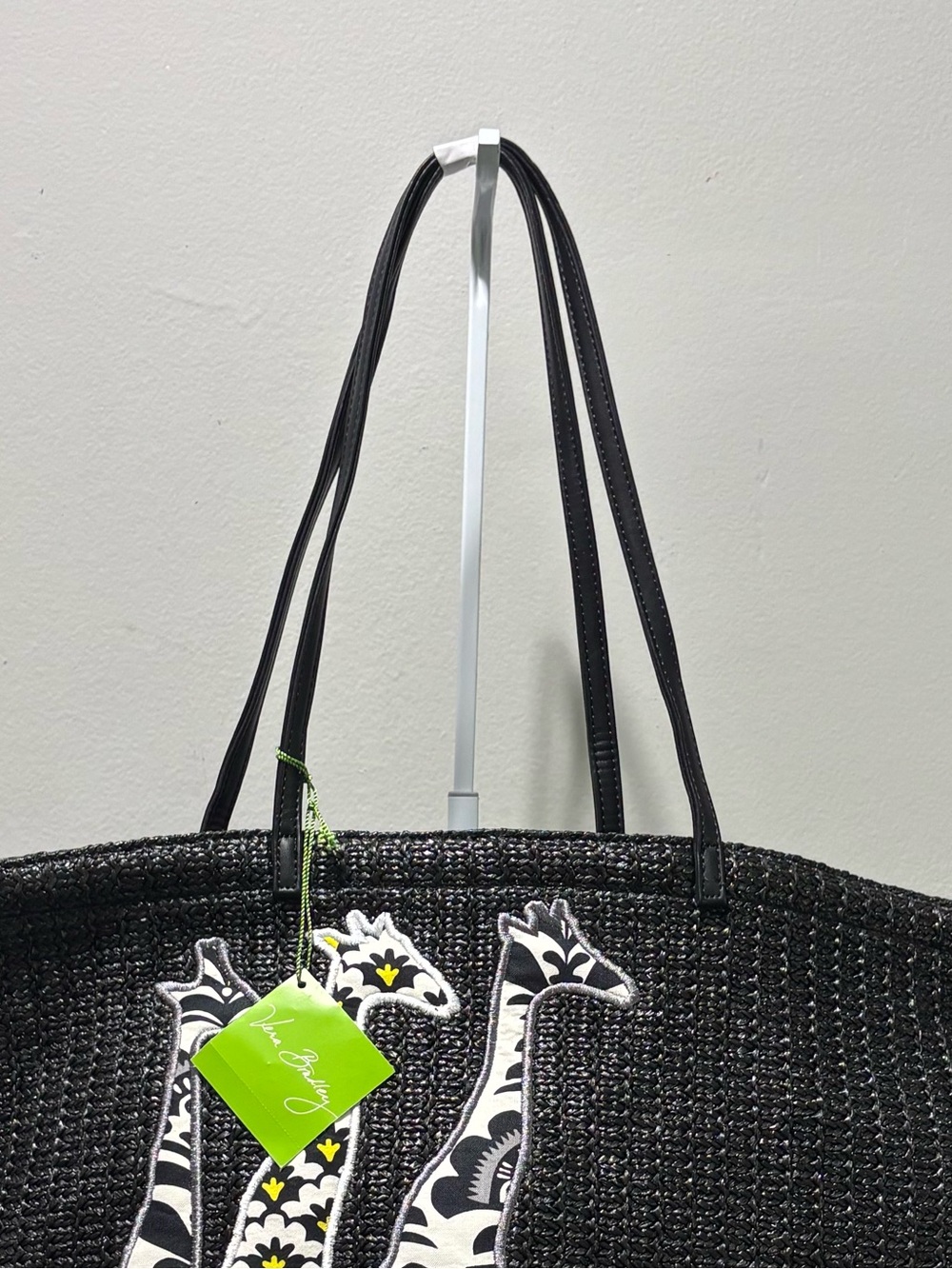 Vera Bradley Fanfare Large Straw Tote - Picture 3 of 12